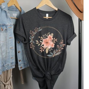 Flower Design Shirt, Flower Tshirt, Cute Design Shirt, Flower Graphic Shirt, Fun Flower Clothing, Cute Flower Shirt, Gift Shirt for her