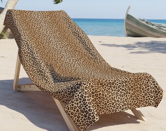 Feelacle Asciugamano Da Spiaggia Leopardo –超大, Morbido E Super Assorbente 81x132cm