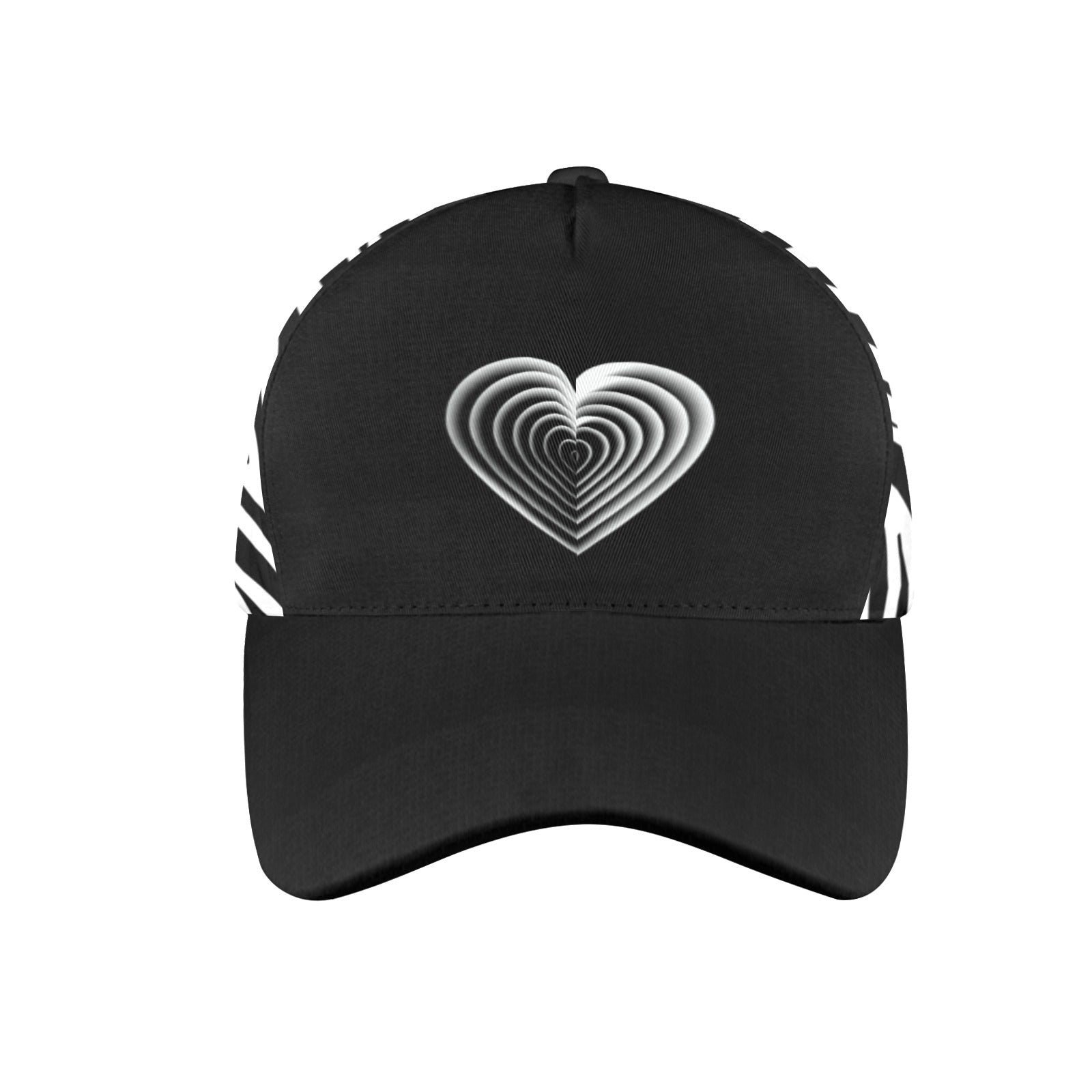 Midnight Black Color Block With Zebra Print and Fancy Heart  display picture 2