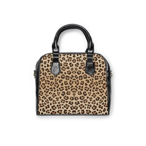 Cheetah Print Shoulder Handbag