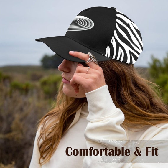 Midnight Black Color Block With Zebra Print and Fancy Heart  display picture 3