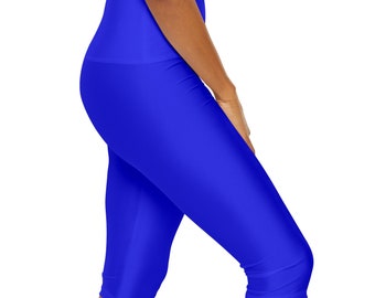 Womens Royal Blue Capris Royal Blue Capri Leggings For Women