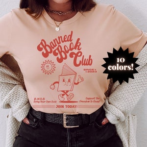 Banned Books Shirt, Banned Book Club, I Read Banned Books T Shirt, Librarian Gift, Book Lover Tee Bibliophile Present, Social Justice tshirt