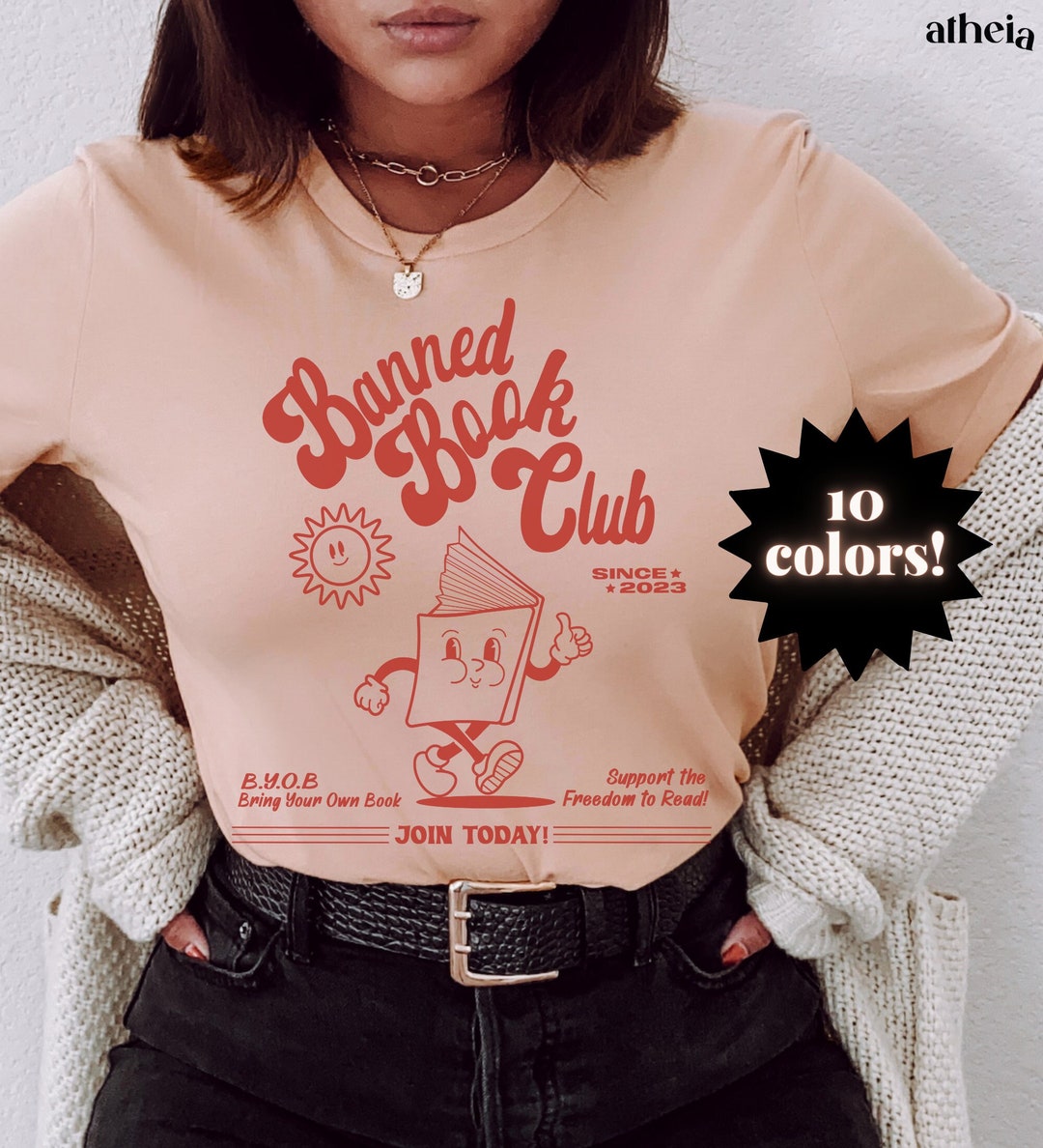 Banned Book Club 50 Luvun Swing Hame Teal