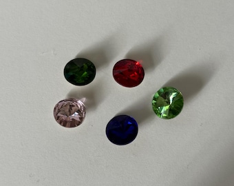 12 MM Round Rhinestone, Glass Crystal, Glass Rhinestones, Faceted Fancy Stones, Embellishments