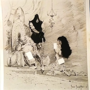 FRANK FRAZETTA Slave, Emperor, Executioner, Limited Production Offset Lithographic Print 9x11&quot;, 1968 Worldbeater Posters, Brand New, Mint