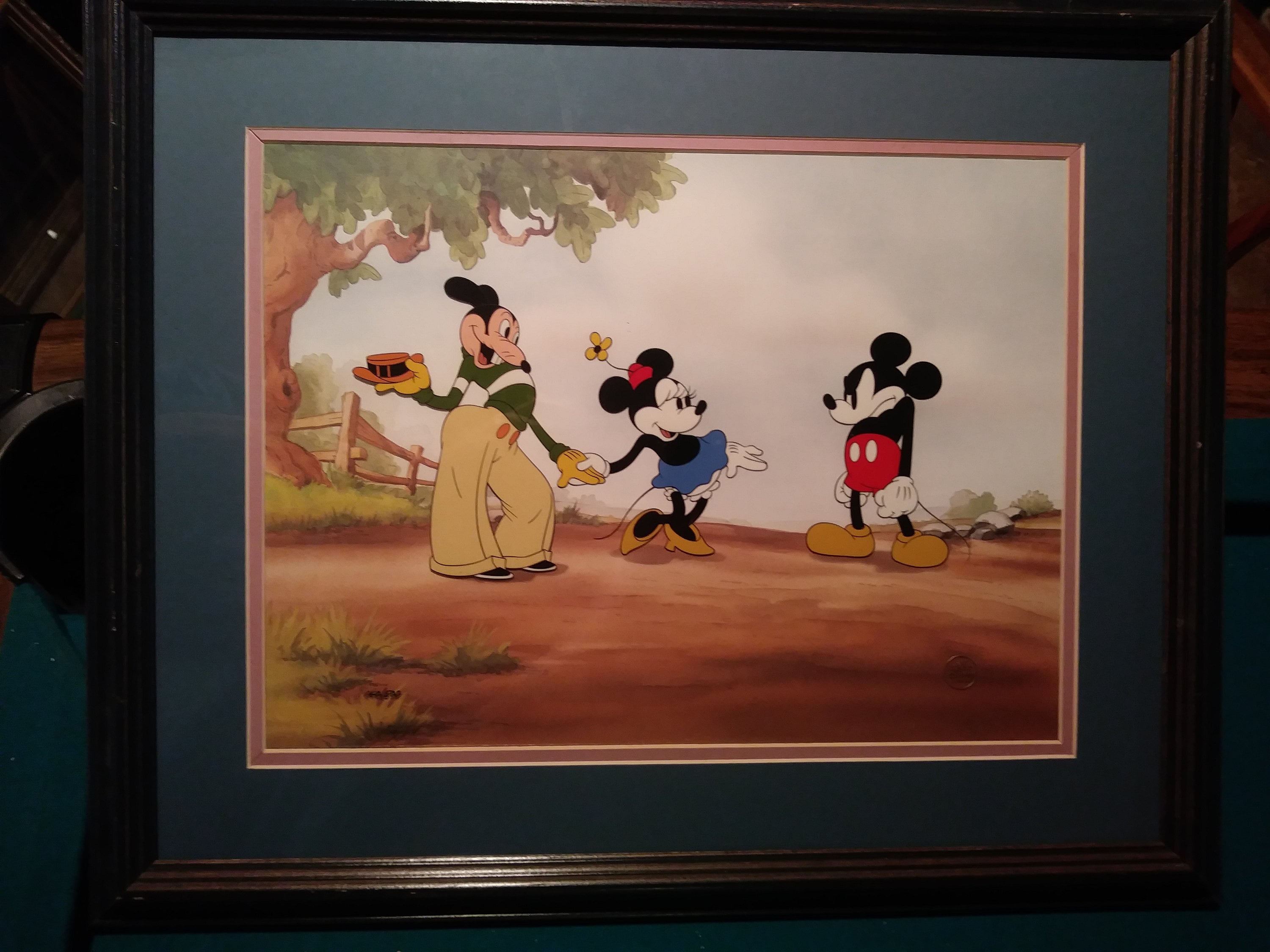 Mickey's Rival Animation Cel, Disney Hand-painted Art, Framed Limited ...