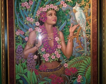 KARL BANG &quot;Summer Goddess&quot; Hand-Signed and Numbered (#78/450) 1993 20X25&quot; Limited Edition Print, New, MINT