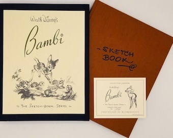 BAMBI Sketch Book Series 1997 SIGNED First Edition Limited Edition