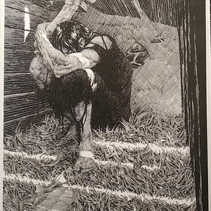 BERNI WRIGHTSON "Frankenstein" One-Of-A-Kind Lifesize 11x16" PhotoStatic Print, Shot Directly From Original Art, Vintage New, Pristine Mint