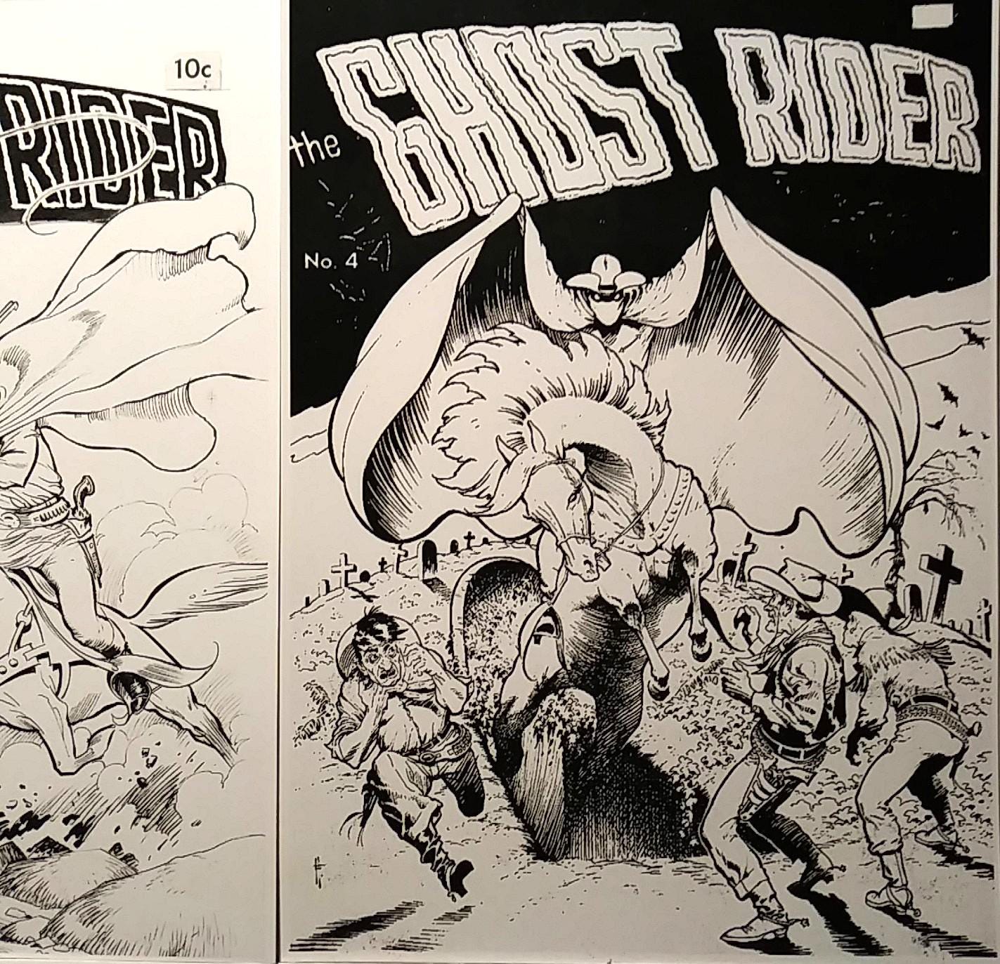 Ghost Rider Frazetta Frank Frazetta GHOST RIDER Comic Cover #2,#3,#4,#5 Prints, From 1950s ...