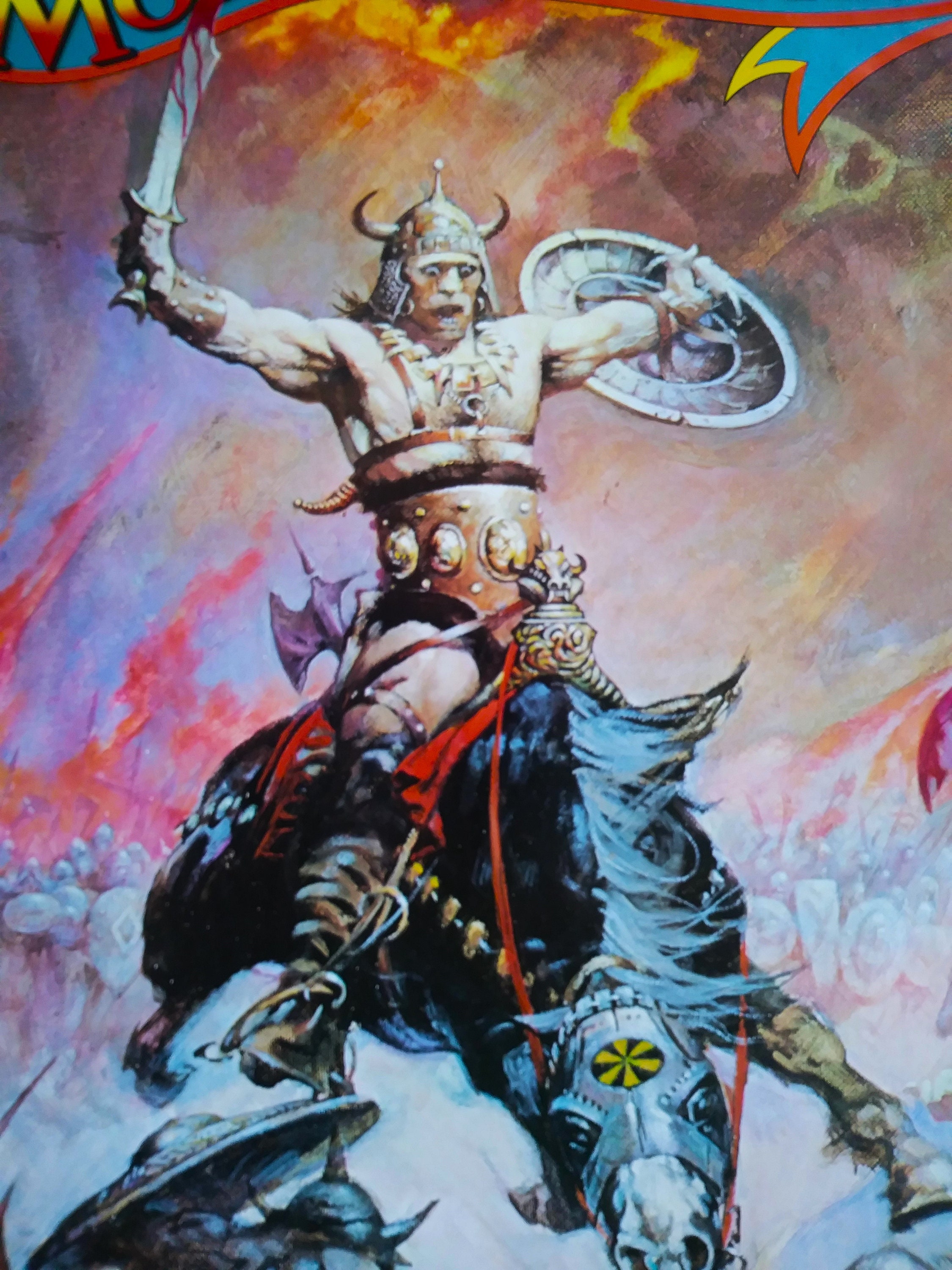 Frazetta Conan Molly Hatchet Beatin' the Odds Poster, 36x46, Bonus