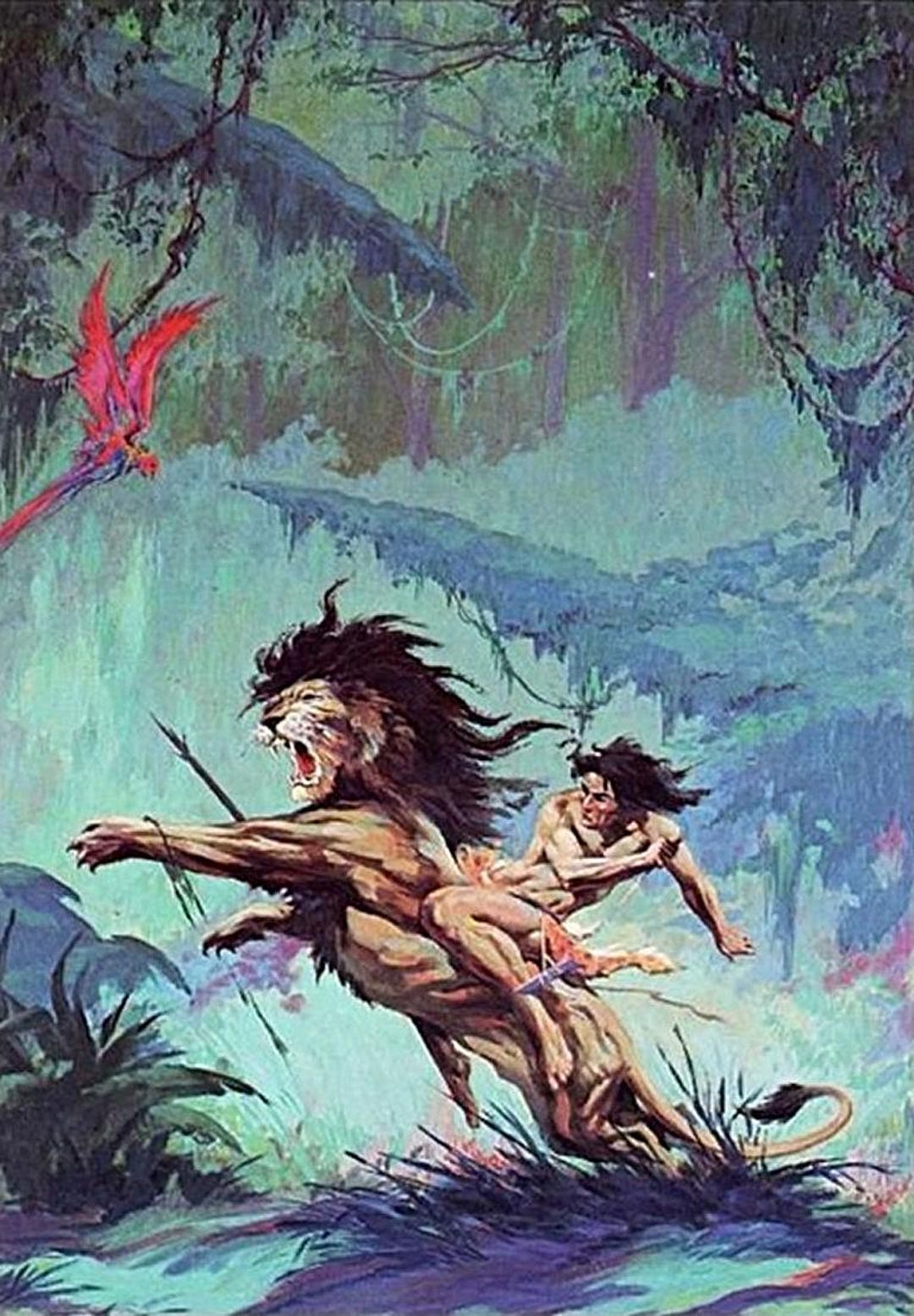 Kreonkel Roy G. Krenkel Tarzan Triumphant Photo Print, 1963 Ace Paperback Art ...