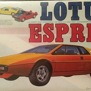 LOTUS ESPRIT 1976, Nichimo 1/24 Scale Plastic Model Kit #CH-2402, Vintage New, Mint in Sealed Box.