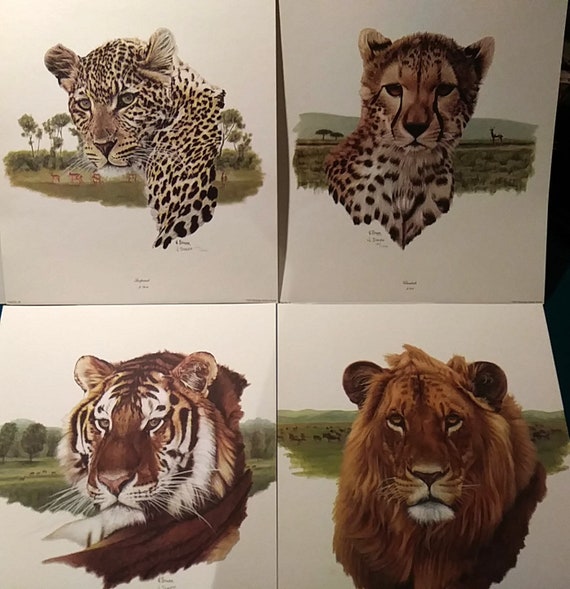 素晴らしい価格 Hand Leopard, STARK J. Signed Low Very (#129-- Numbered and 絵画