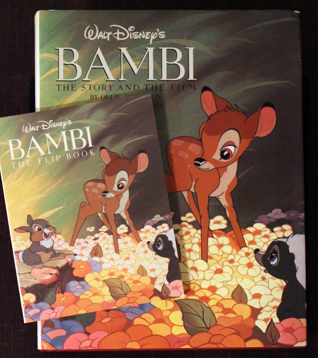 Disney's Bambi Book, 1990 First Edition Hardcover With Flip Book - Etsy