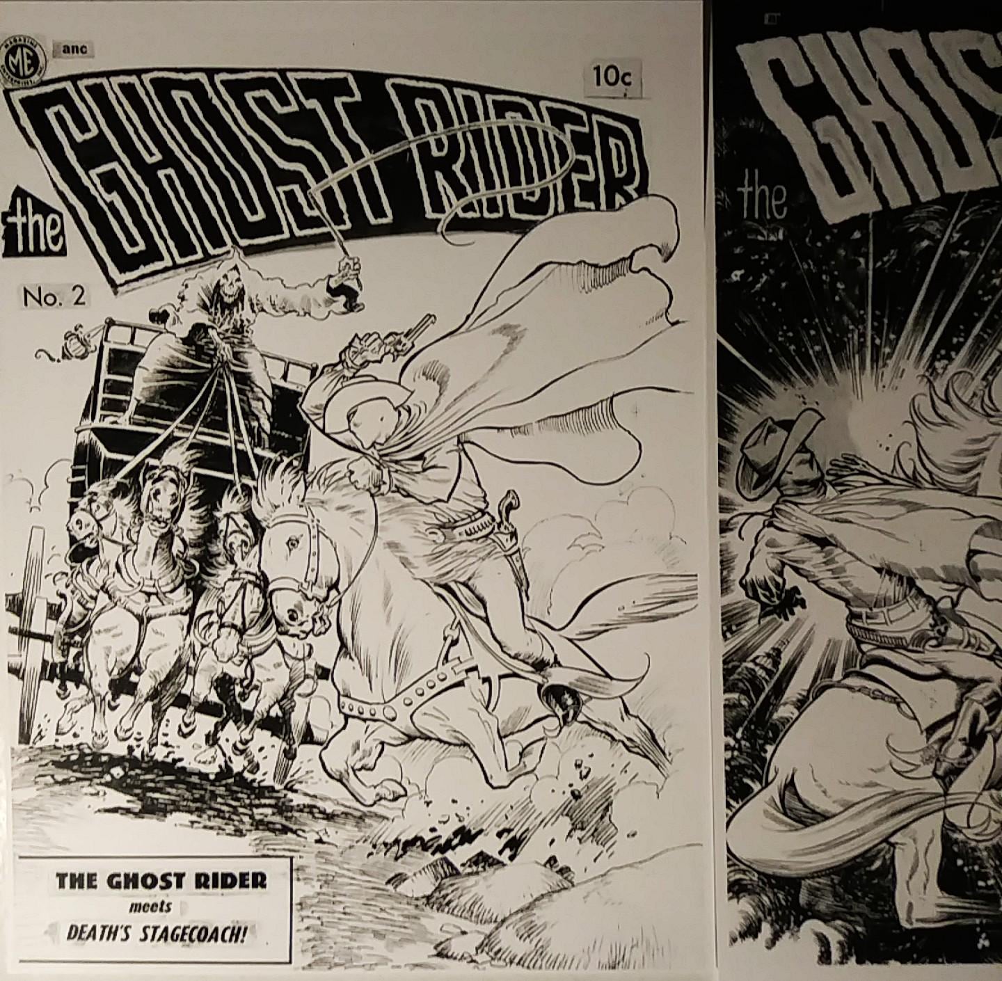 Ghost Rider Frazetta Frank Frazetta GHOST RIDER Comic Cover #2,#3,#4,#5 Prints, From 1950s ...