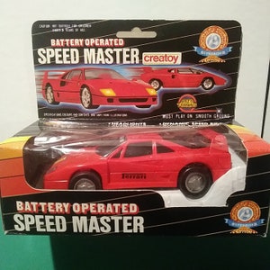 FERRARI F40 1988, 1/32 Scale 5&quot; Creatoy Auto Turning Model Kit, Vintage Brand New, Mint In Box.