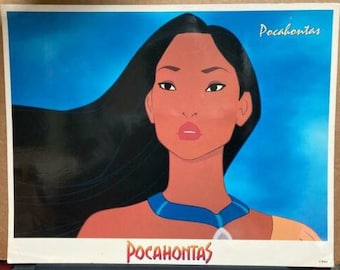 POCAHONTAS ORIGINAL DISNEY 1995 Lobby Card Set of Eight (8), Vintage New, Mint