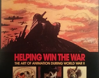 Disney WWII Animation Exhibition Poster, 1992 Vintage Art Print