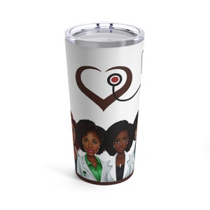 Schwarze Arzt Tasse Schwarze Ärztin Becher Geschenk für Schwarze Doktor Geschenk Schwarze Ärztin Geschenk Schwarzes Mädchen Magische Tasse v4