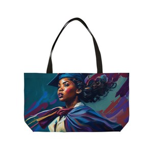 Graduation Gift Bag College Graduation Tote Black Girl Magic Tote College Gift HBCU Tote Bag  Black Womens Oversized Tote