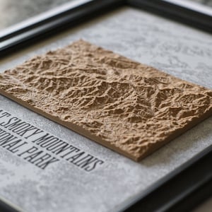 Smoky Mountains Nationaal Park 3D-print kunst