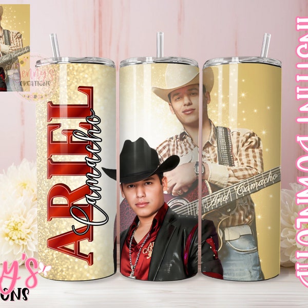 Ariel Camacho 20oz Tumbler Wrap, PNG