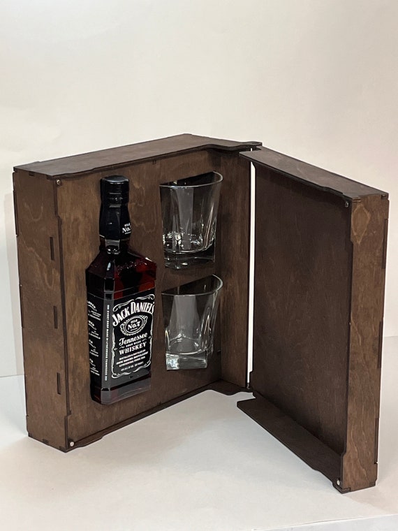 Jack Daniels Whiskey Box 750ml With Magnetic Lid. 5mm, 3mm. Laser