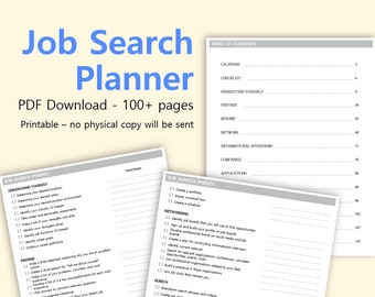 Job Search Planner / Workbook