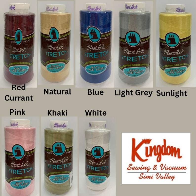 Maxilock Stretch Serger Thread Cones Various Colors Etsy