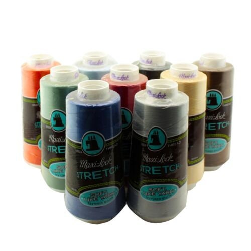 Maxi-Lock Stretch - Textured Nylon Serger Thread (35 Colors Available)  (2,000yds)