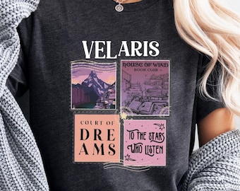 SJM Velaris Shirt, Velaris City of Starlight Shirt, ACOTAR Shirt, House of Wind  Book Club Shirt, The Night Court Shirt, Gift for Book Lover
