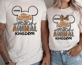 Custom Animal Kingdom Shirt – Personalized Disney Safari Tee, Matching Family Vacation Shirt, Soft & Comfortable Unisex Tee