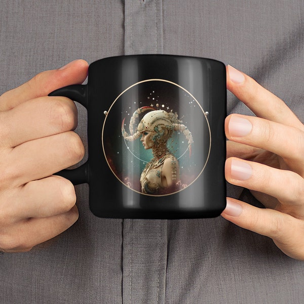 Scorpio Black Ceramic Mug - 11oz Zodiac Coffee Cup with Intense Art & Captions - BPA-Free, Durable - Astrology Lover's Essential