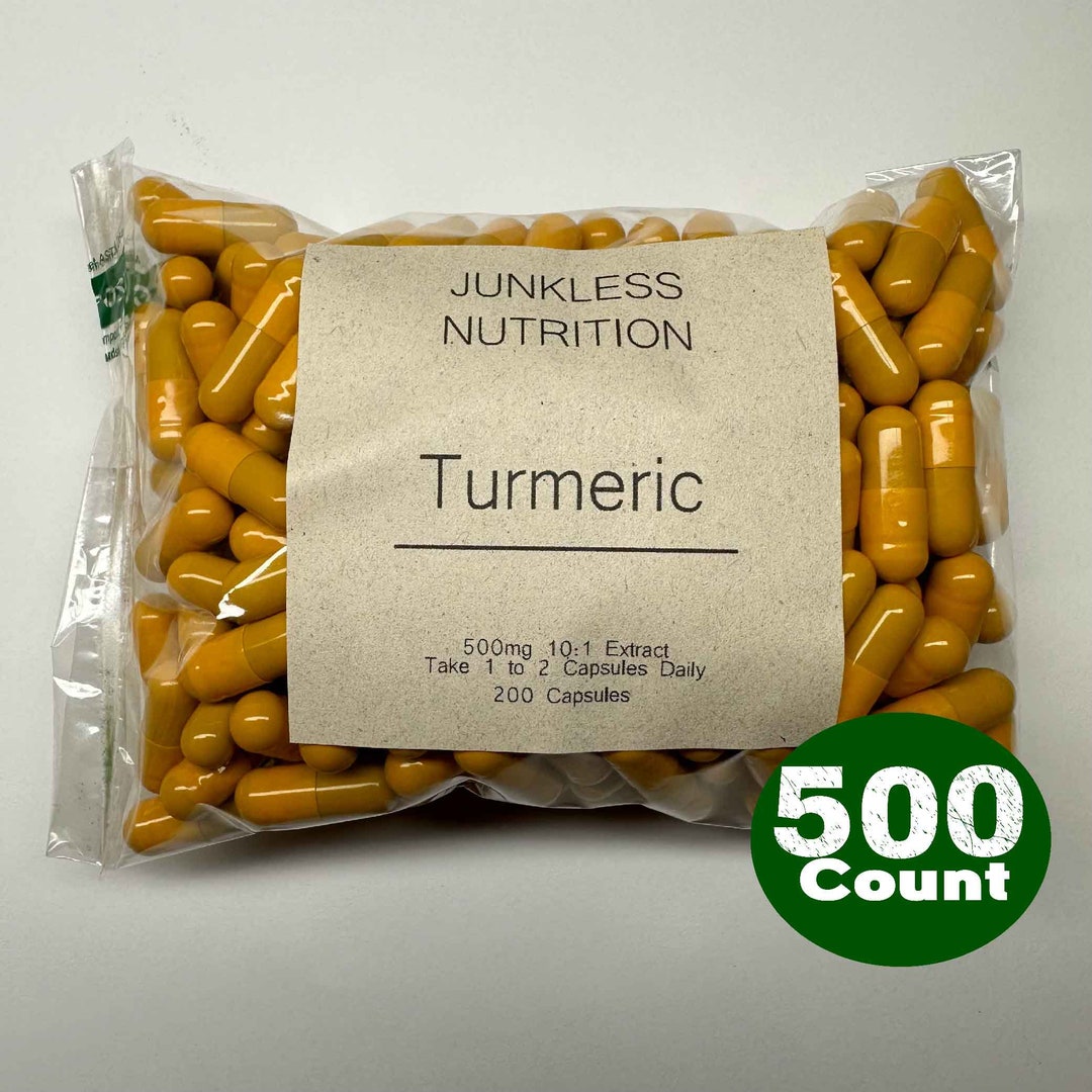 100 PURE Turmeric Supplements Benefits Gut Health and Muscle Etsy