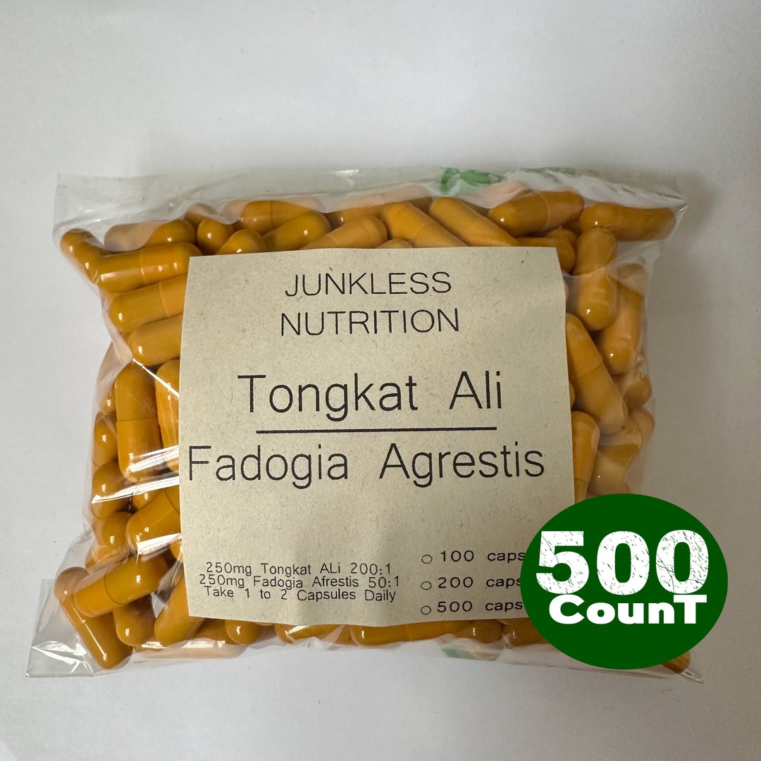 100 PURE Tongkat Ali Fadogia Agrestis Supplement is for Men Best Benefits Testosterone Booster