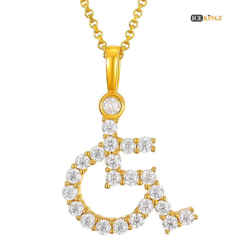 Custom Wheel Chair Crip Pendant Wheelchair Handicap Signal Etsy