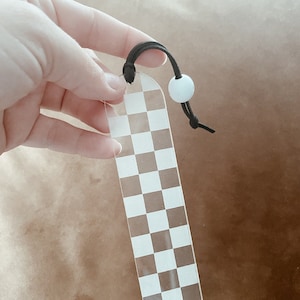 Checkered Acrylic bookmark