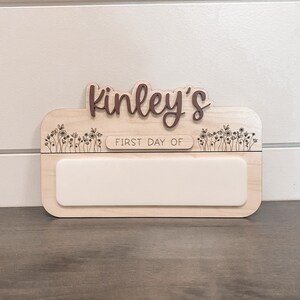 Personalized kids Back to School board - small