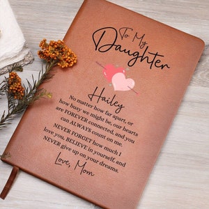 A mi hija siempre conectada Diario personalizado para hija, regalos para hija de mamá, regalos únicos para hija, regalos para madre e hija