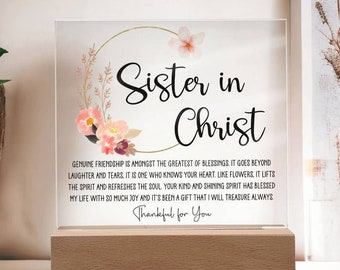 Sister in Christ Friendship Gift Religious Friend Gift Women Friendship Gifts Faith Christian Friend Gift for Mentor Gardening Friendship