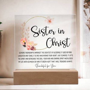 Sister in Christ Friendship Gift Religious Friend Gift Women Friendship Gifts Faith Christian Friend Gift for Mentor Gardening Friendship