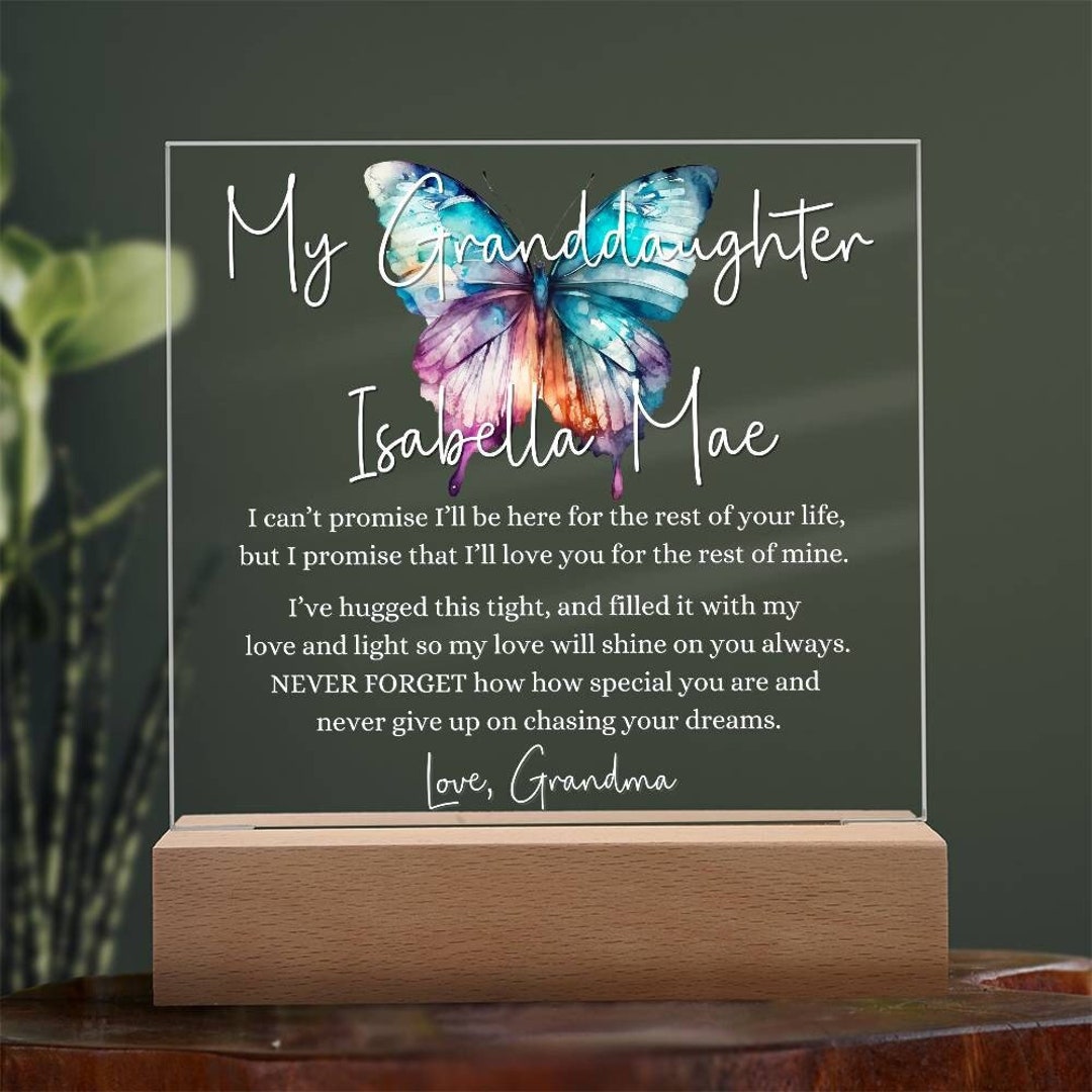 Never Forget Your Way Back Home - Moon Lamp -  To My Granddaughter, Gift For Granddaughter, Granddaughter Gift From Grandma, Birthday Gift For Granddaughter, Christmas Gift