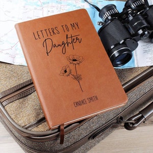 Letters to My Daughter Personalized Leather Journal, Daughter Keepsake ...