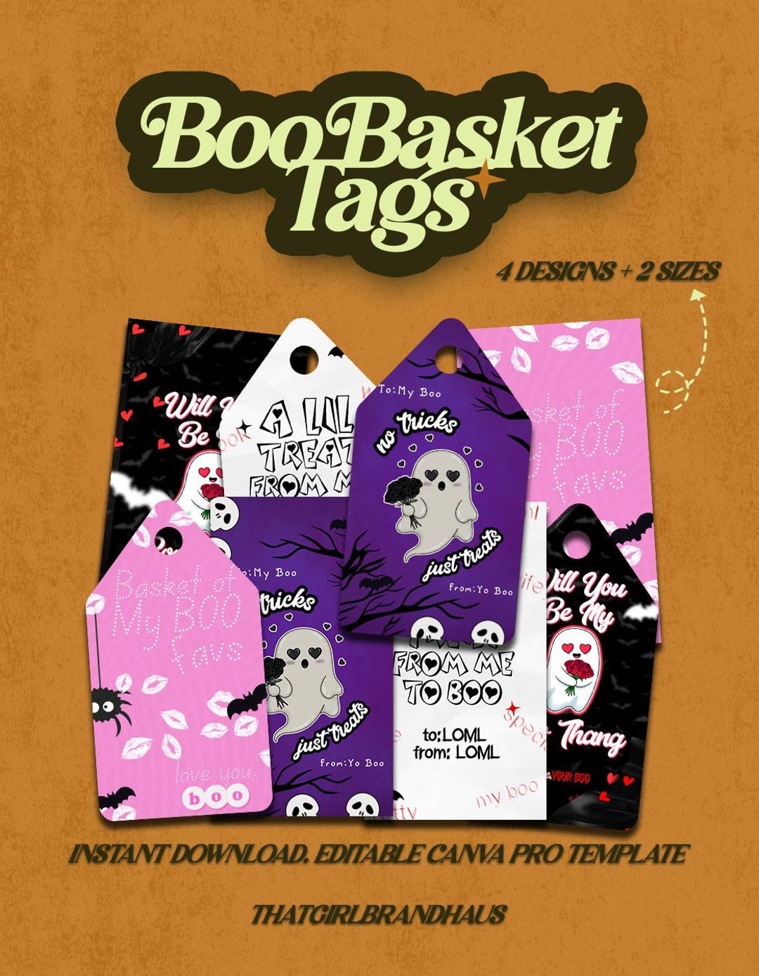 Hashtag Boo Tag Romantic Boo Basket Tags for Couples | Halloween Love Notes | Cute ...