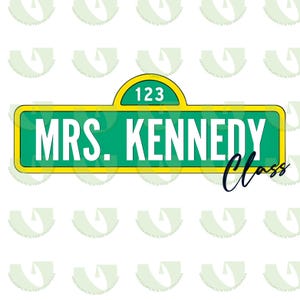 Sesame Street Teacher Shirt, Custom Sesame Street Shirt, Custom Teacher Name Shirt, Personalized Teacher Shirt, 123 Sesame Street