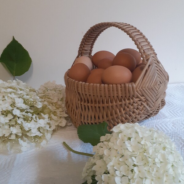 Old Fashioned Egg Basket Etsy