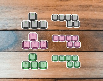 Video Game Sticker, PC Gaming Keyboard Decal, Gift for Gamer