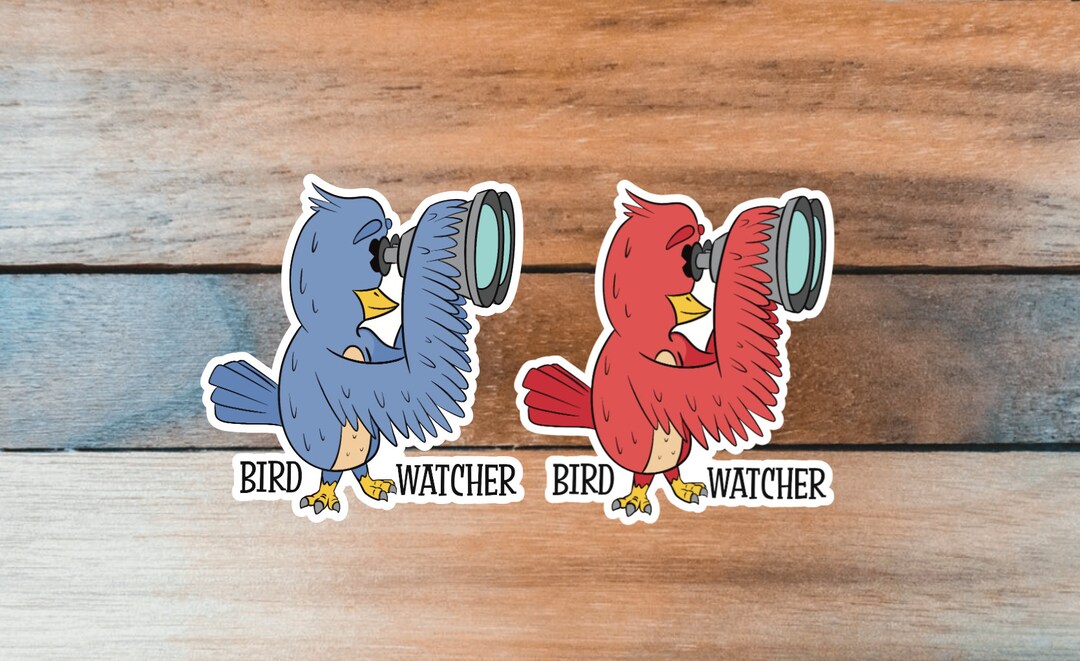Bird Watcher Sticker, Bird Watching Decal, Gift for Bird Watcher - Etsy